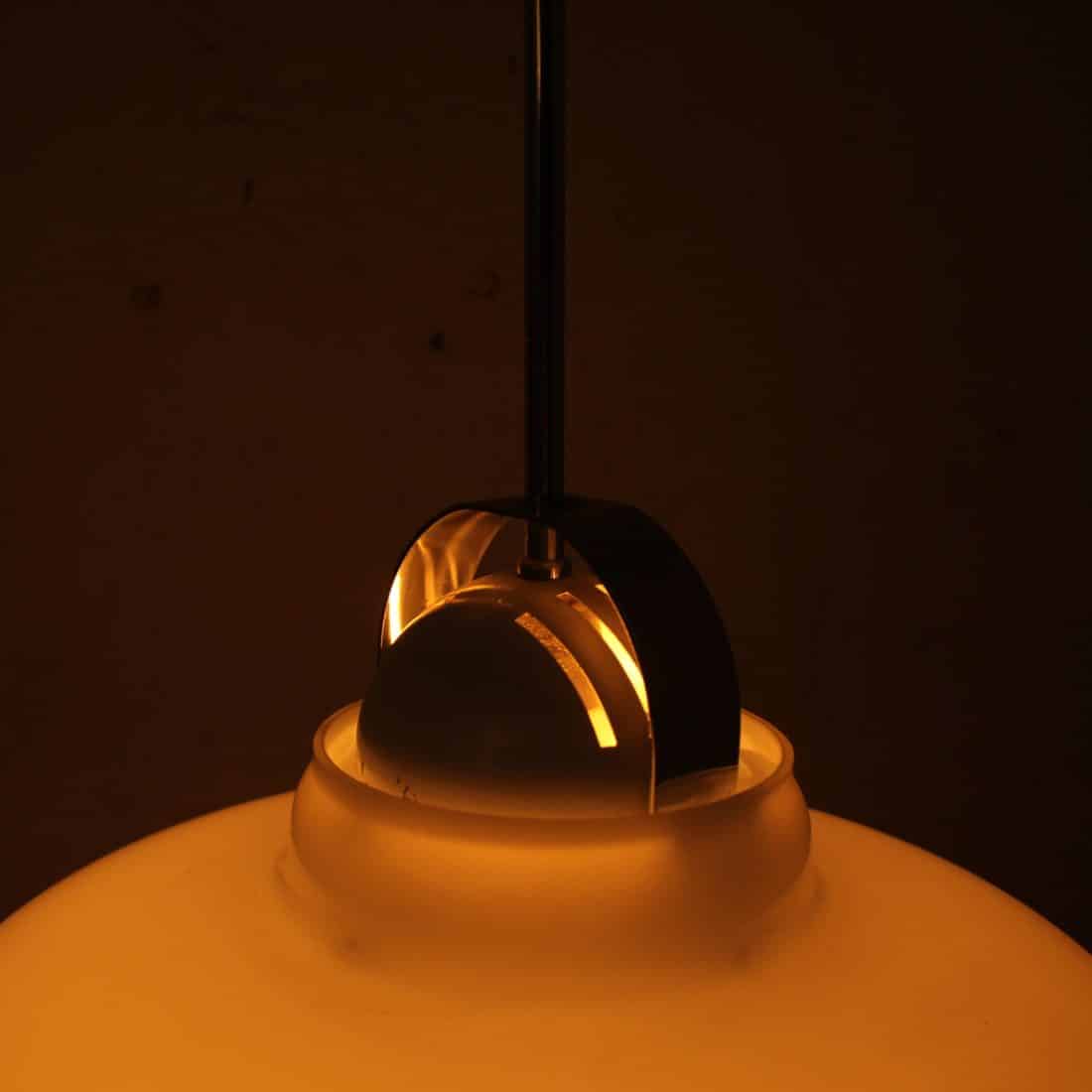 Mid Century Melkglas Hanglamp