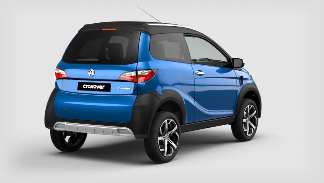 Aixam Ecrossover Premium 48v 2023 Emotion Webasto Kachel Brommobiel Nieuw Saffierblauw Metallic