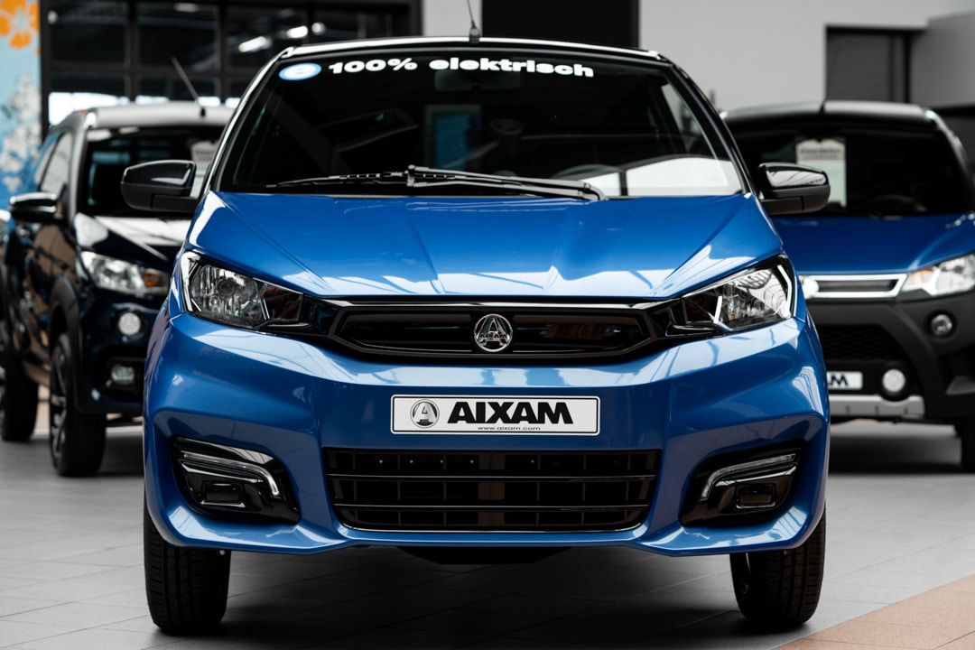Aixam Ecity Sport 2023 Emotion 100 Elektrische Brommobiel Nieuw Saffier Blauw Metallic