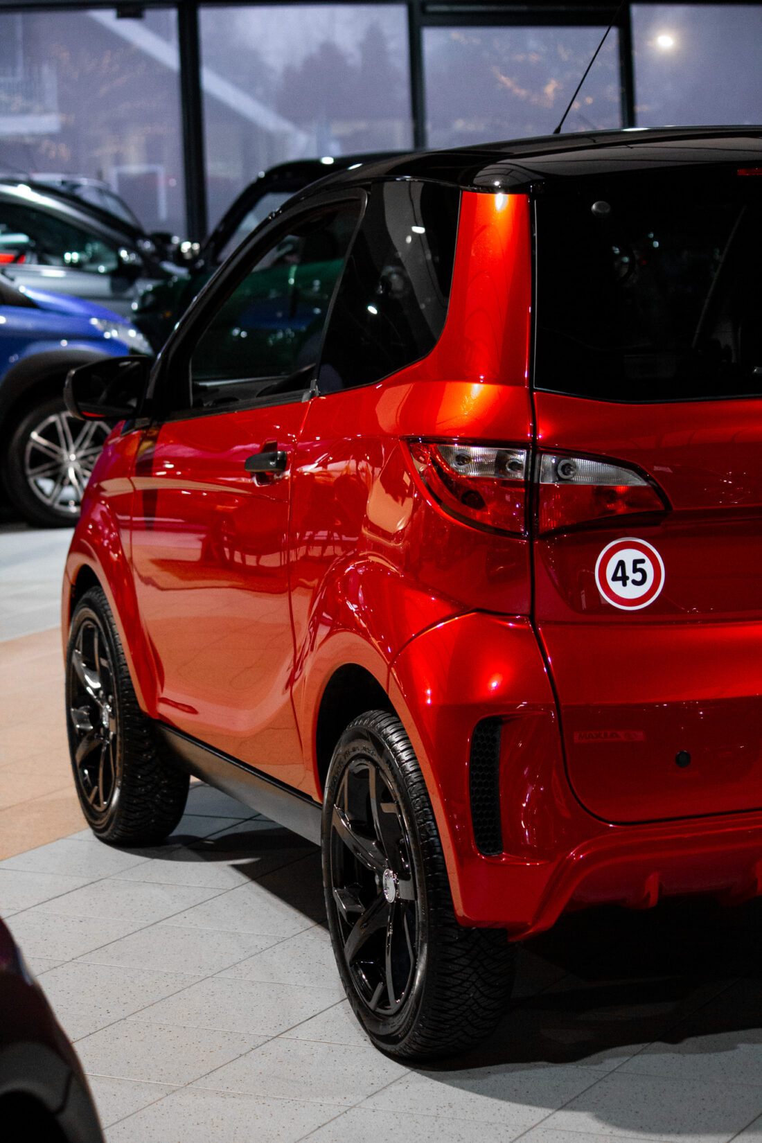 Aixam City Sport Emotion 2022 Brommobiel Occasion Parelmoer Rood Metallic