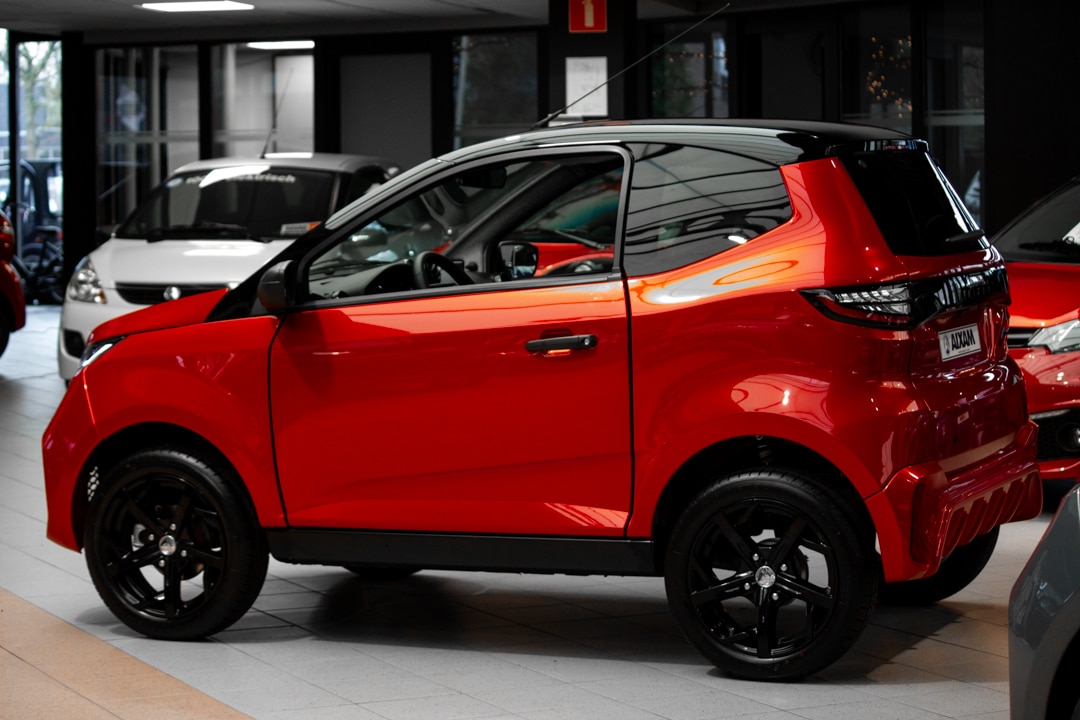 Aixam E City Sport Ambition 2025 Brommobiel Elektrisch Parelmoerrood Metallic