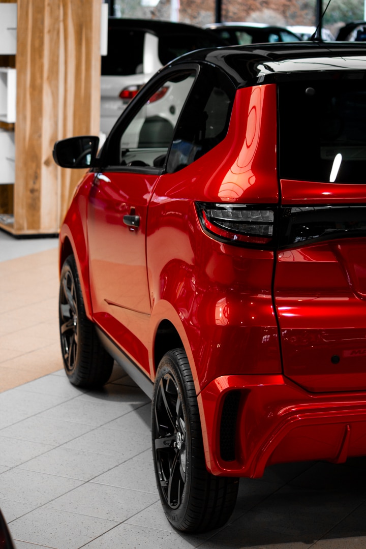 Aixam E City Sport Ambition 2025 Brommobiel Elektrisch Parelmoerrood Metallic