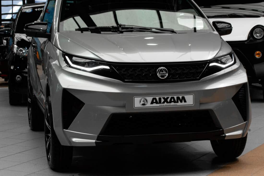 Aixam E Crossover Premium Ambition 2025 Brommobiel Elektrisch Zilvergrijs Metallic