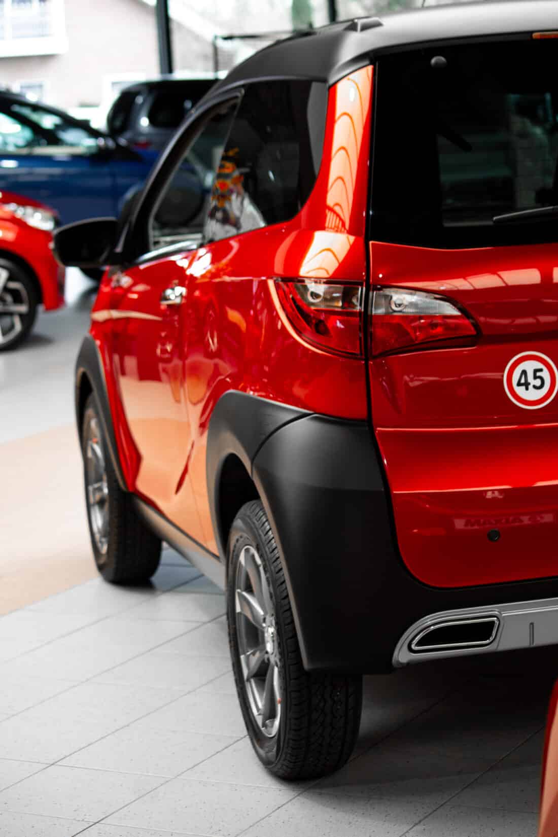 Aixam Crossline Premium Sensation 2018 Brommobiel Occasion Rood Metallic