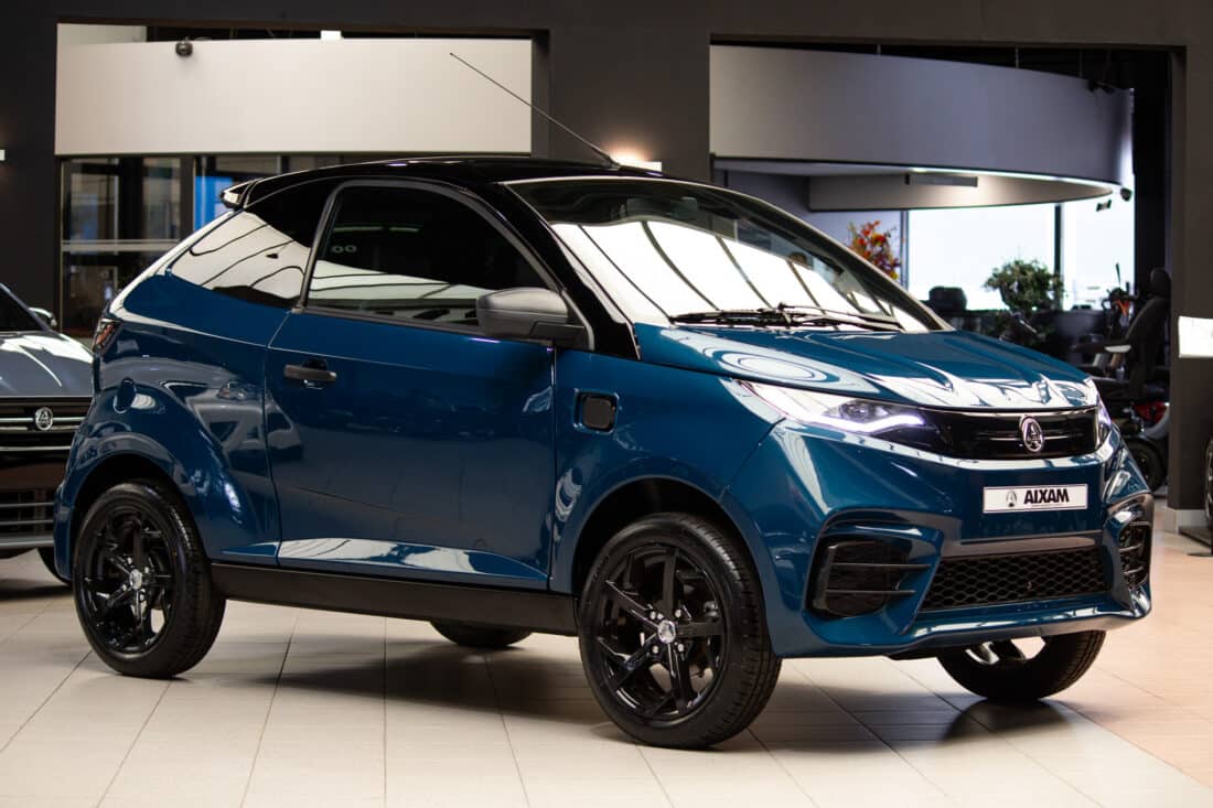 Aixam E Coup Sport Ambition 2026 Brommobiel Elektrisch Nieuw S10 2 Mallard Blauw
