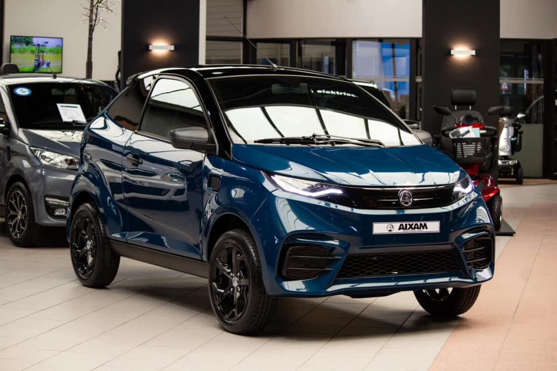 Aixam E Coup Sport Ambition 2026 Brommobiel Elektrisch Nieuw S10 2 Mallard Blauw