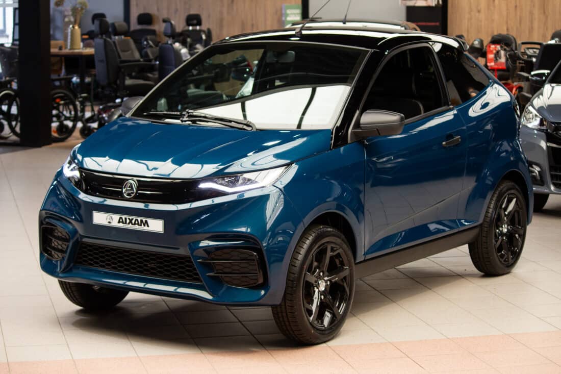 Aixam E Coup Sport Ambition 2026 Brommobiel Elektrisch Nieuw S10 2 Mallard Blauw