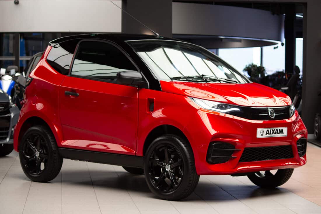 Aixam E City Sport Ambition 2024 Elektrische Brommobiel Occasion Parelmoerrood Metallic Aixam E City Sport Ambition 2024 Elektrische Brommobiel Occasion Parelmoerrood Metallic