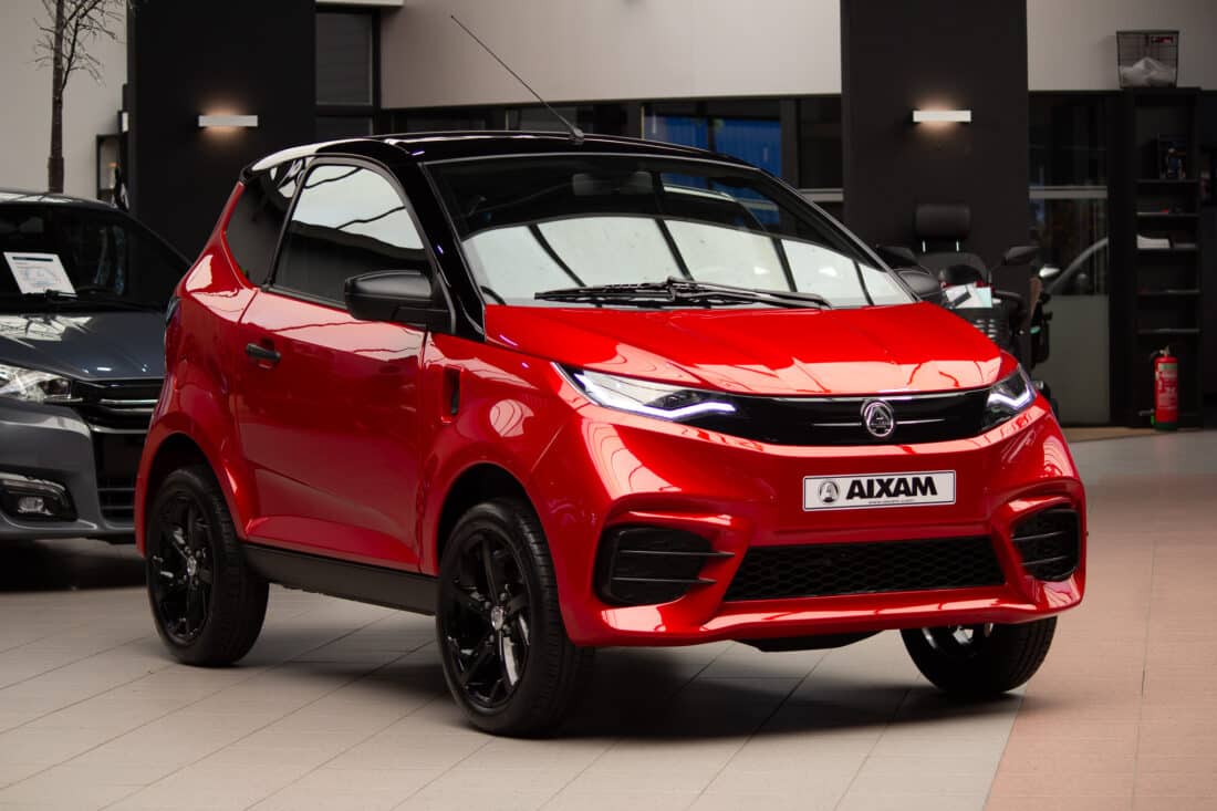 Aixam E City Sport Ambition 2024 Elektrische Brommobiel Occasion Parelmoerrood Metallic Aixam E City Sport Ambition 2024 Elektrische Brommobiel Occasion Parelmoerrood Metallic
