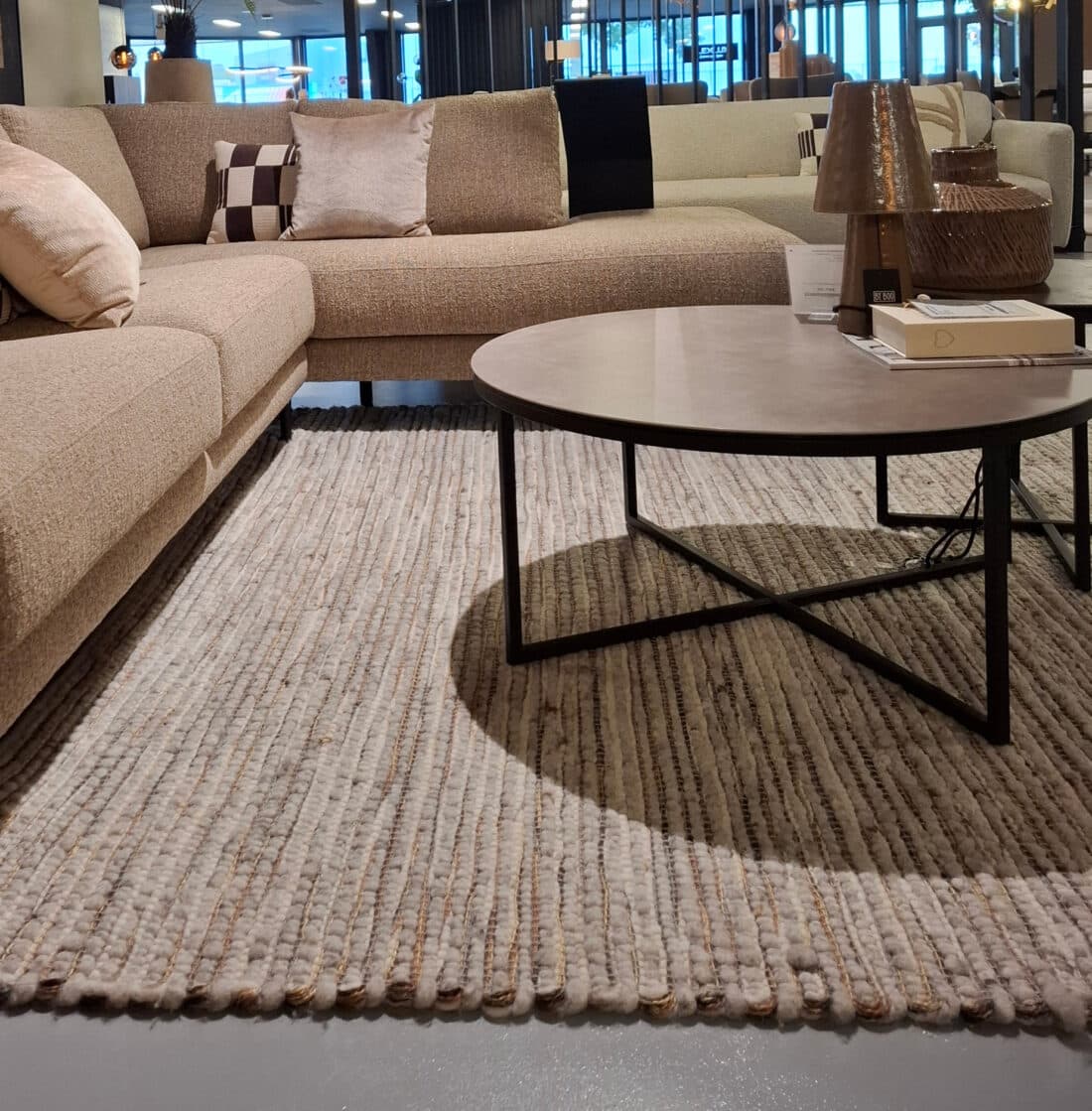 Karpet Nancy Beige Grijs Showmodel