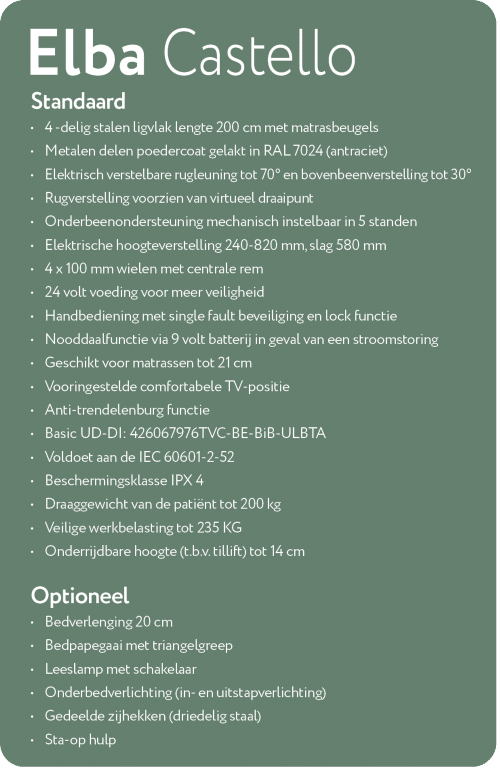 Elba Castello Hoog Laag Bed