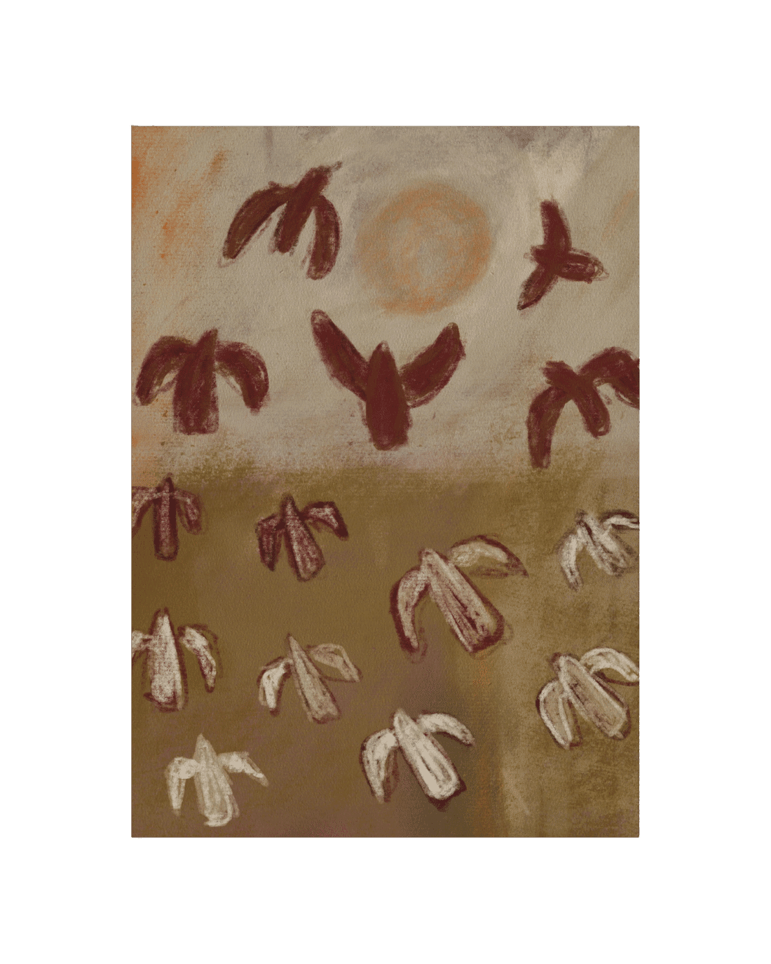 Wandkleed In Floating Frame