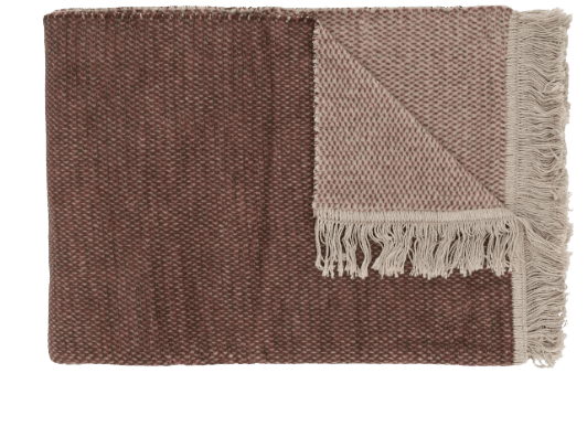 Plaid Unami Bordeaux