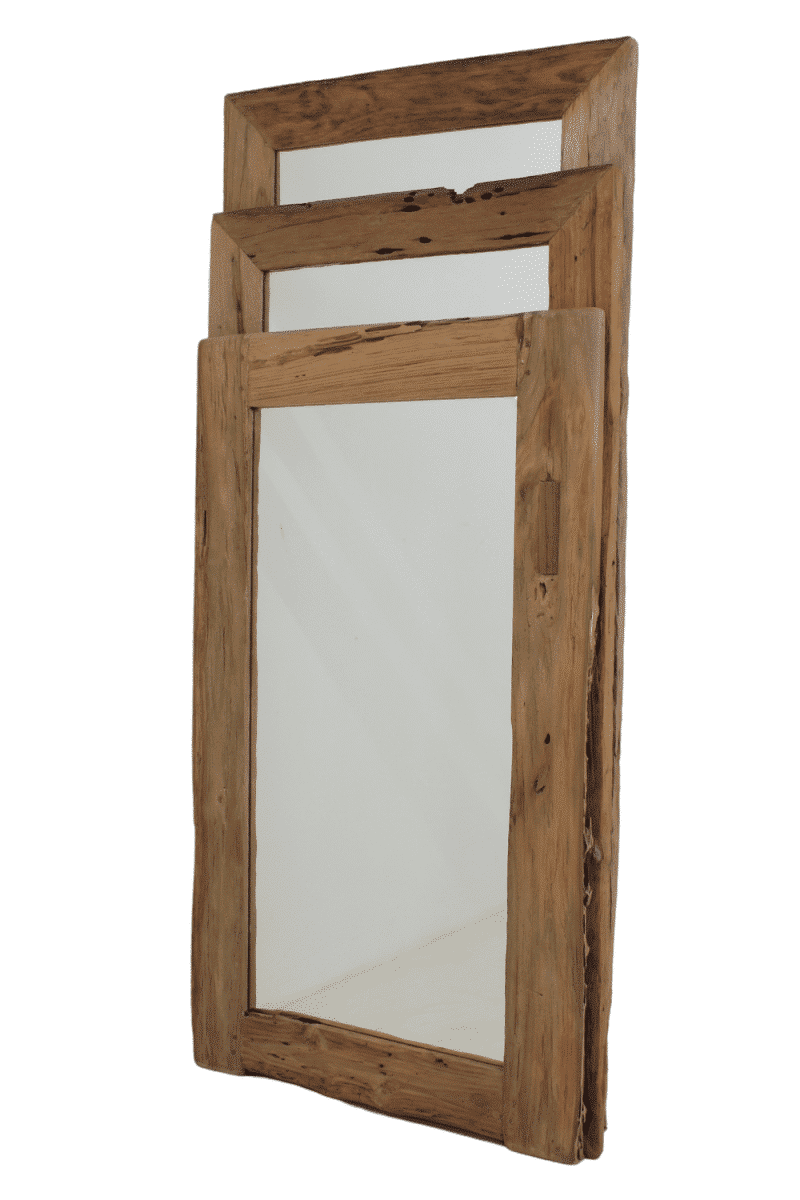 ruwe houten spiegel