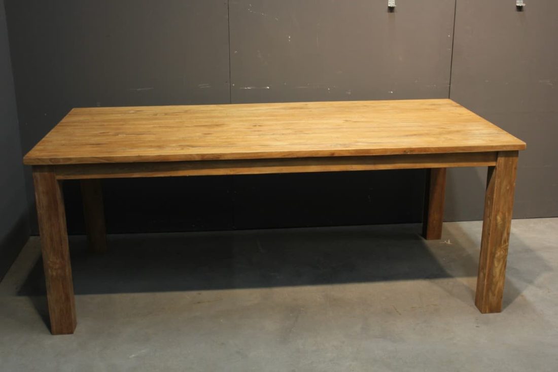 200x100x78 A 575 Teak Eettafel 3