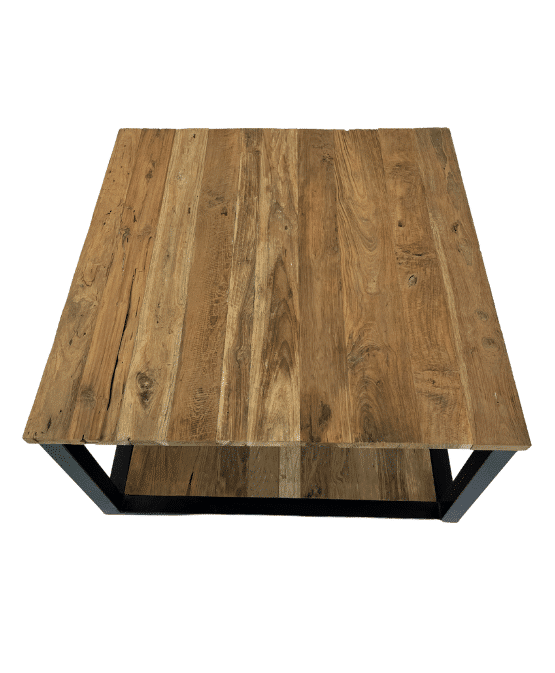 salontafel met onderblad 80x80