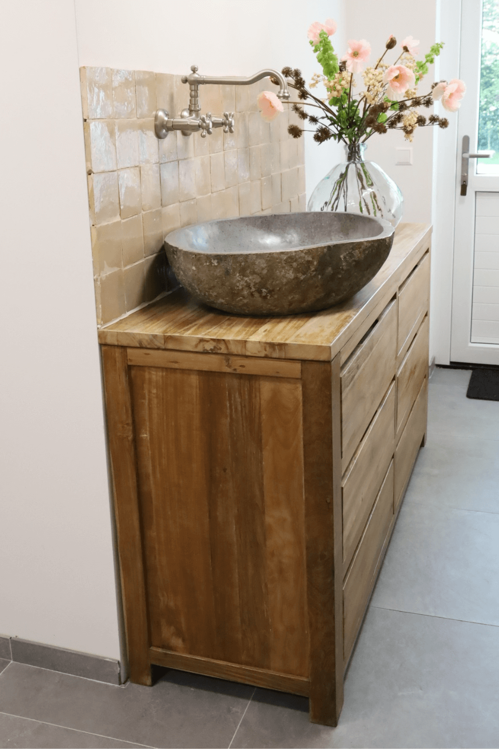 teak houten badkamermeubel