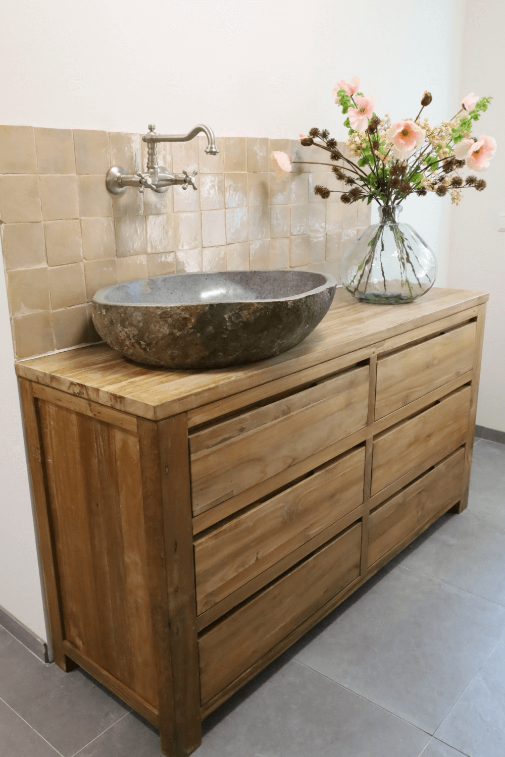teak houten badkamermeubel
