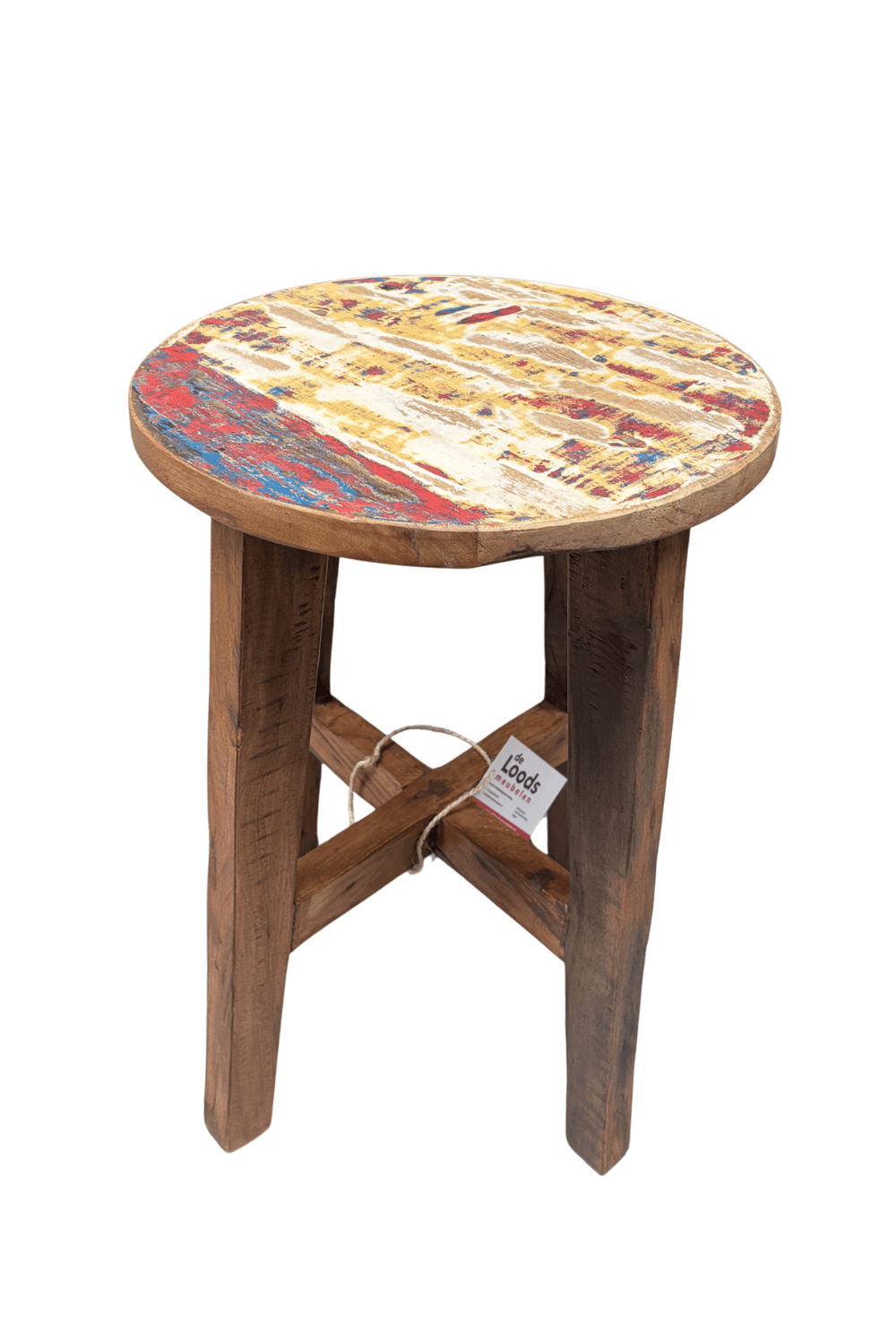 Boten houten krukje 35x46 cm