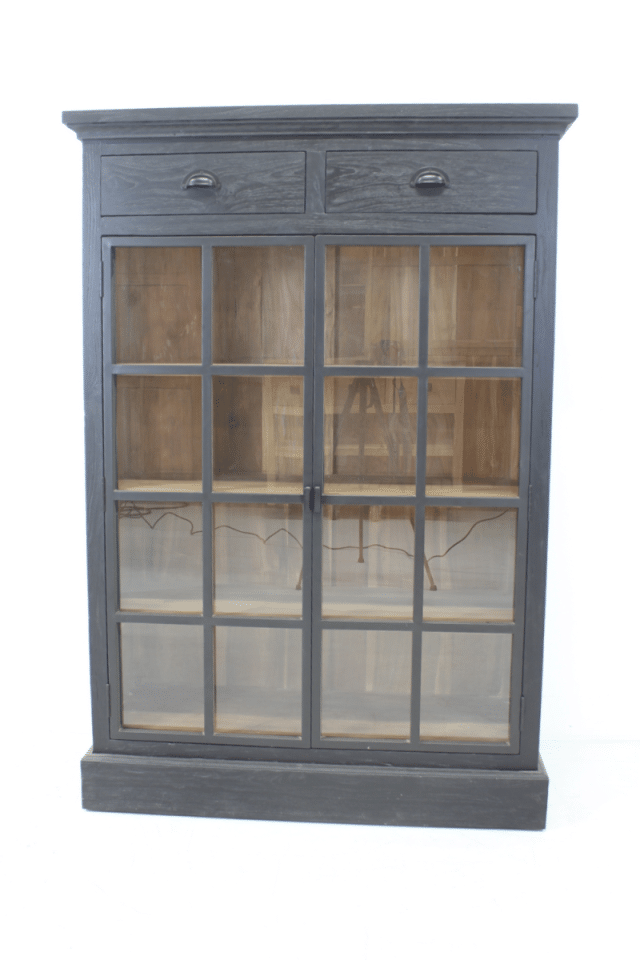 Cabinet Meidenkast Zwart Blank 100x45x145 Cm 1