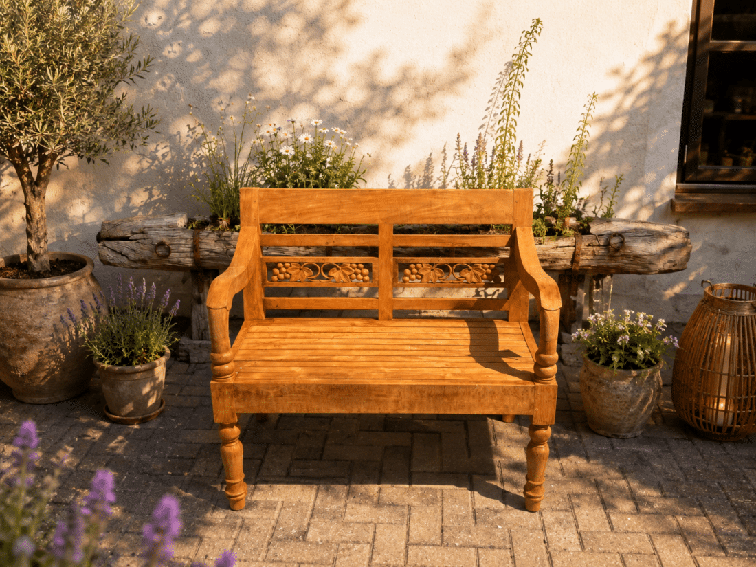 teak houten tuinbank 100 cm