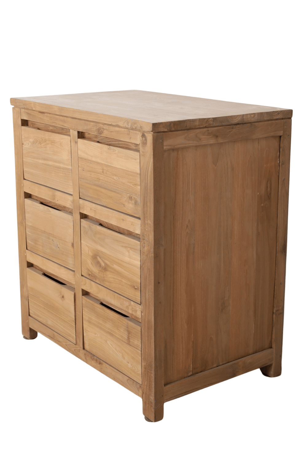 Landelijke teak houten badkamermeubel met lades GL 80x50x85 cm