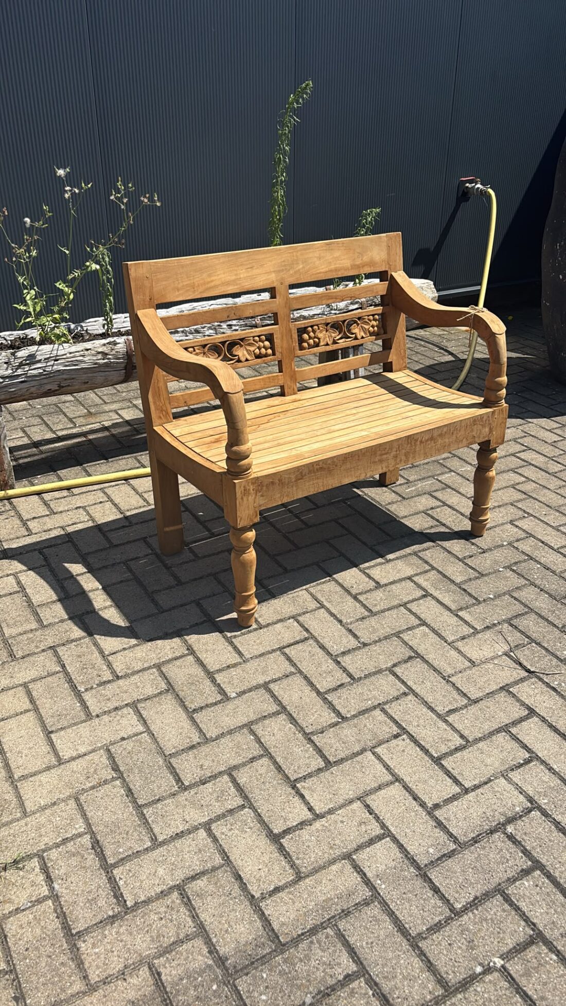 teak houten tuinbank 100 cm