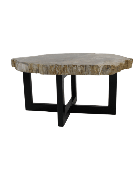 versteend houten salontafel