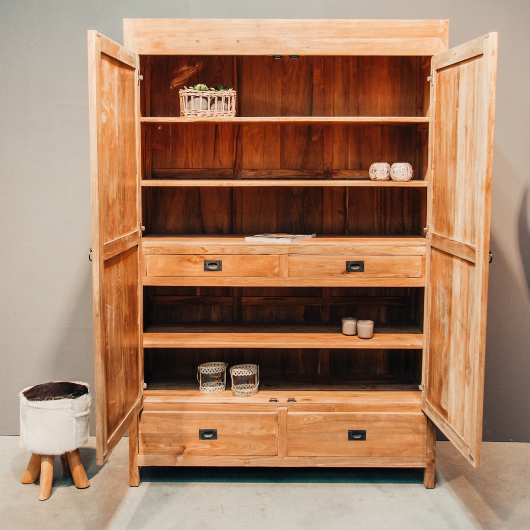 opbergkast teak hout