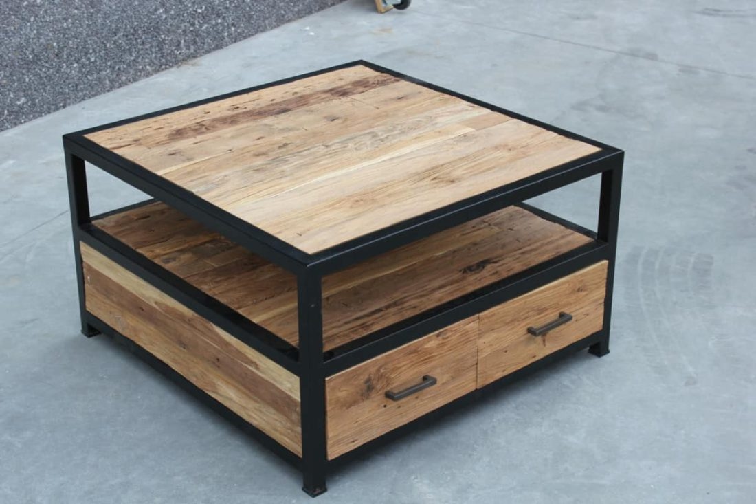vierkante salontafel