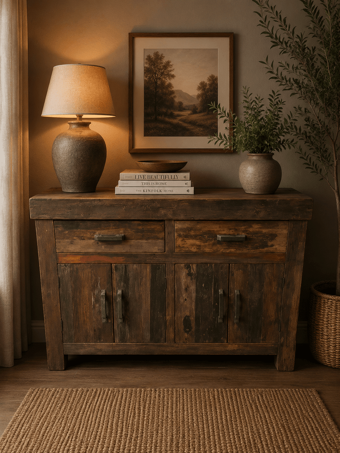 donker bruin dressoir Lucia 100 cm donker bruin dressoir Lucia 100 cm