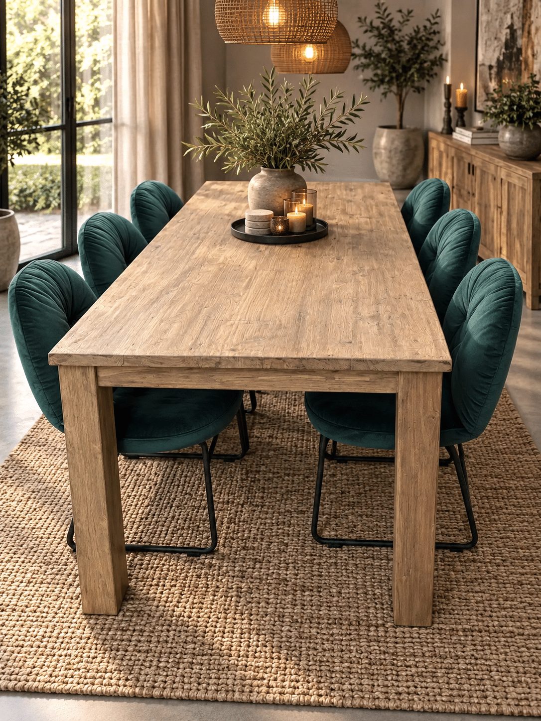 eettafel-incl-houten-poot-180x90 cm