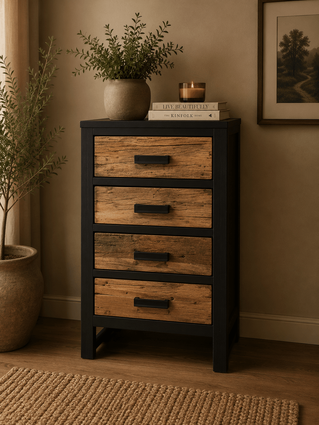 kleine ladekast mango hout