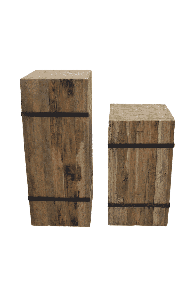 teak houten pilaar / zuil