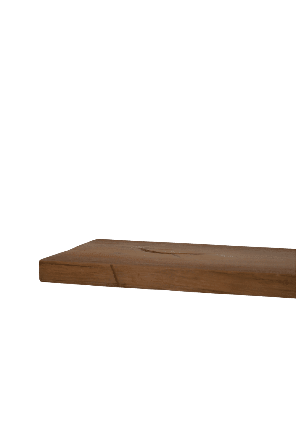 teak houten plank met boomstam kant 250 cm