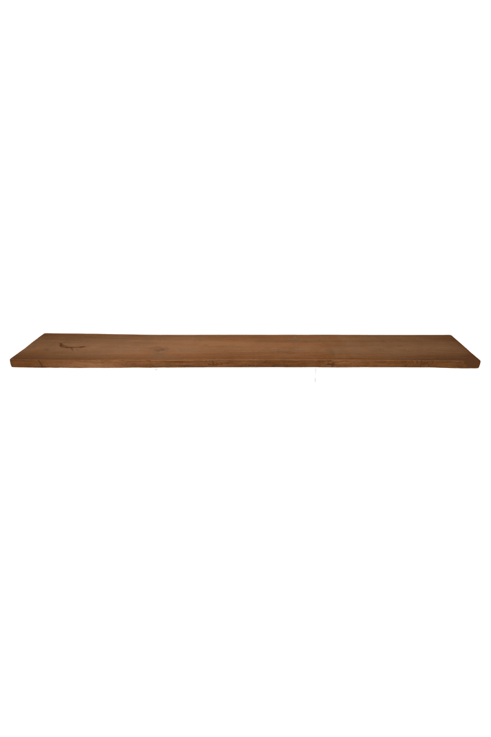teak houten plank met boomstam kant 250 cm