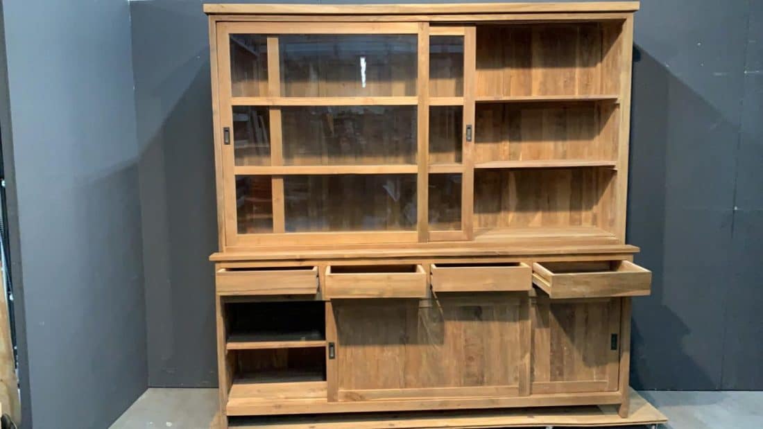 Teak Strak Vitrine 220 221x52x218a 1600 1