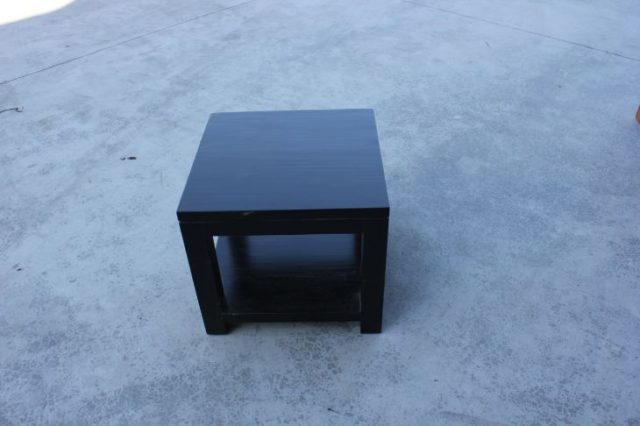 Zwart Salontafeltje 50x50x50h E175 Ctdt Donker 1