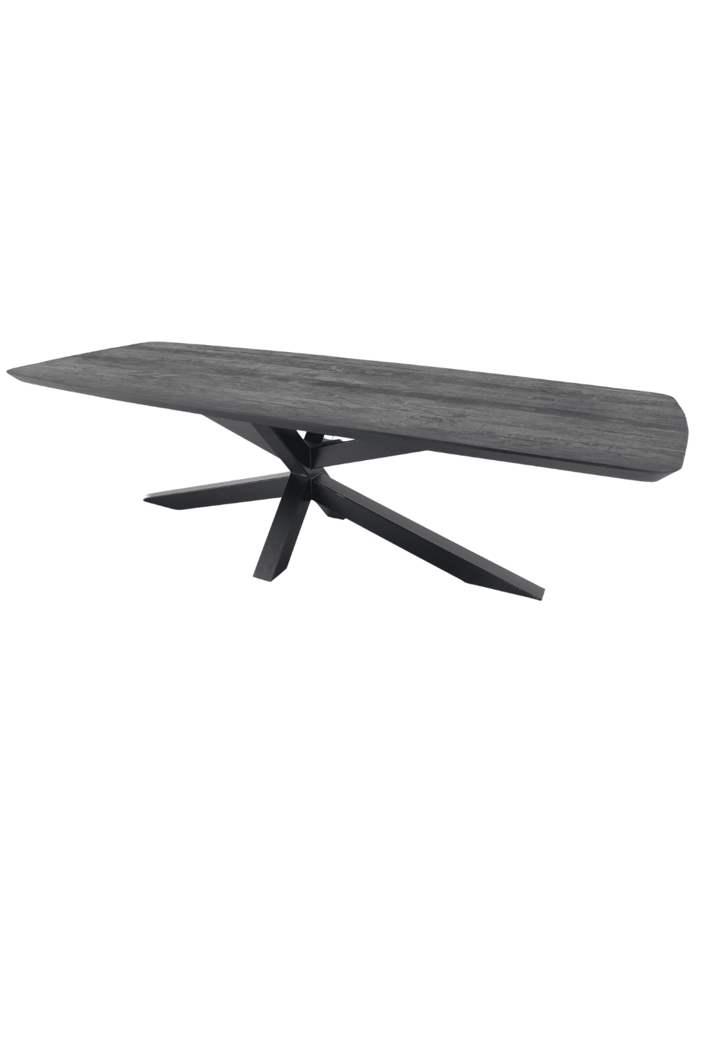 zwarte 3 meter tafel ovaal Deens ovaal