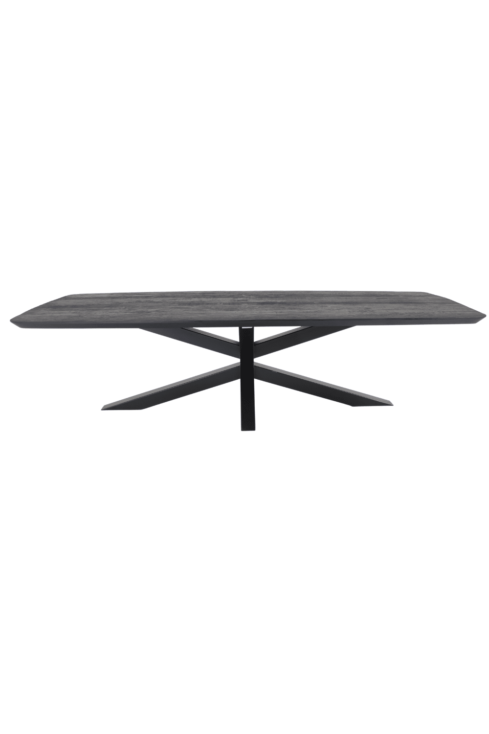 zwarte 3 meter tafel ovaal Deens ovaal