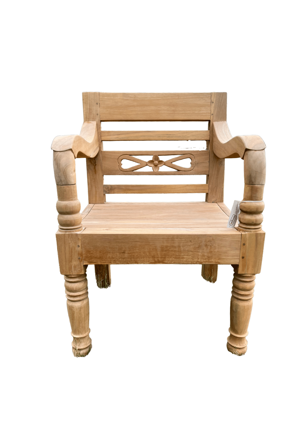 teak houten tuin stoel stationsstoel