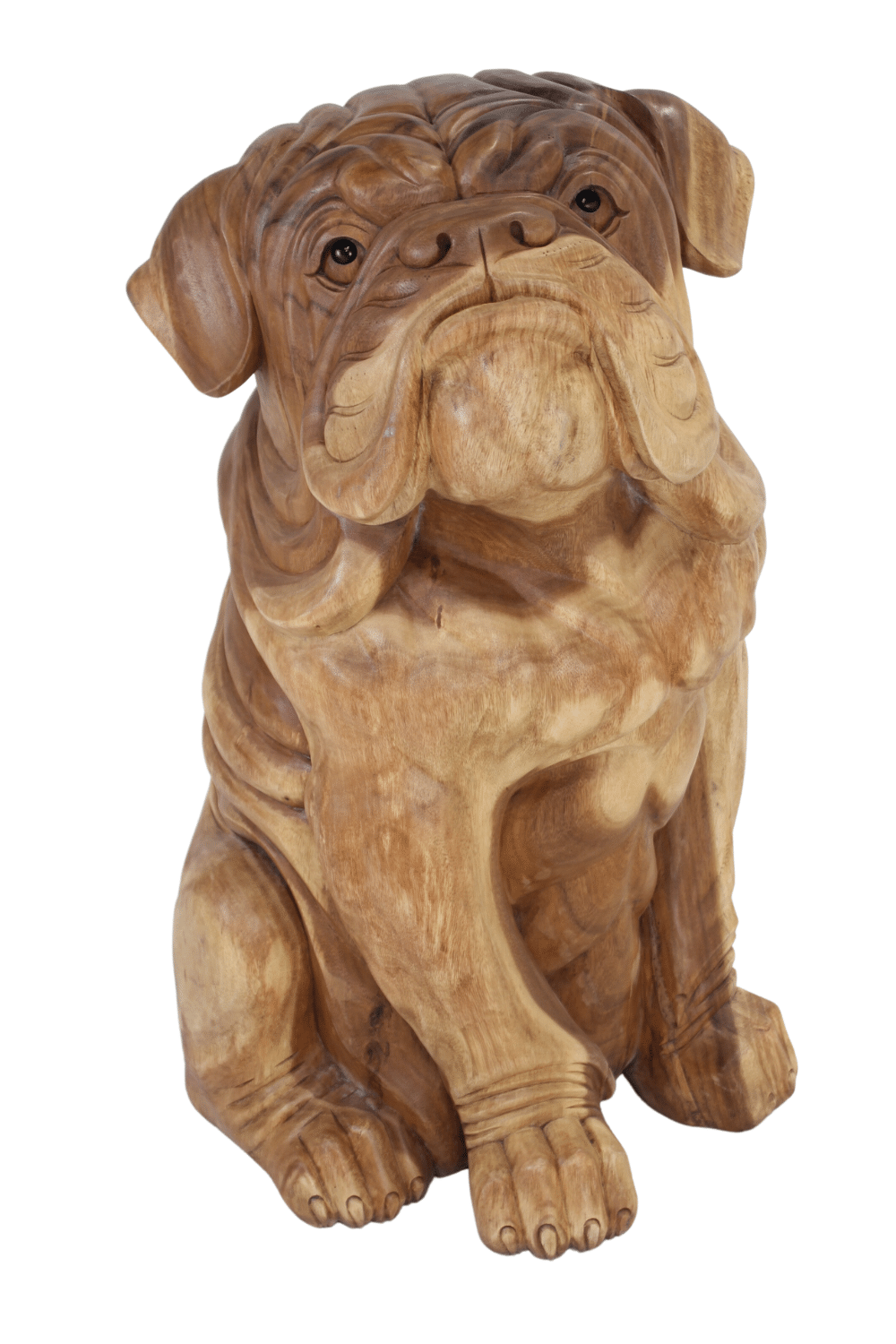 xxl houten bulldog hond