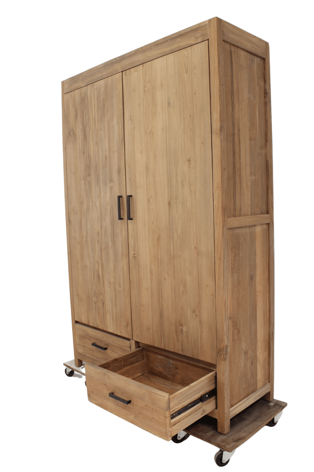 Teak houten opbergkast grote service