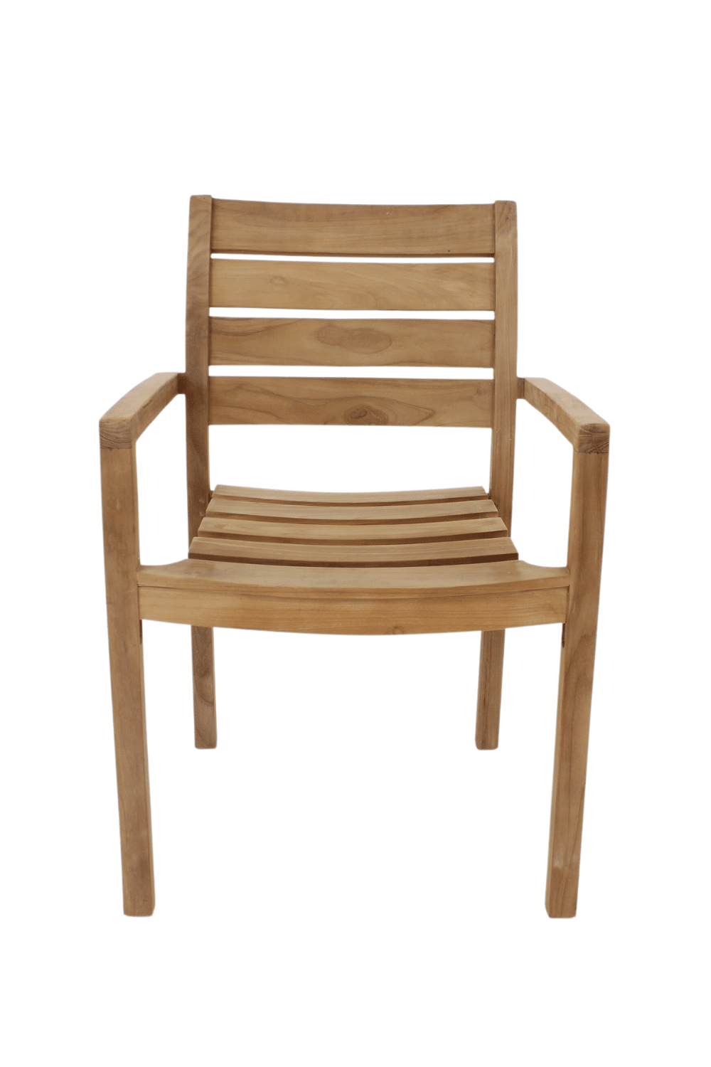 tuin stoel stapelbaar teak hout
