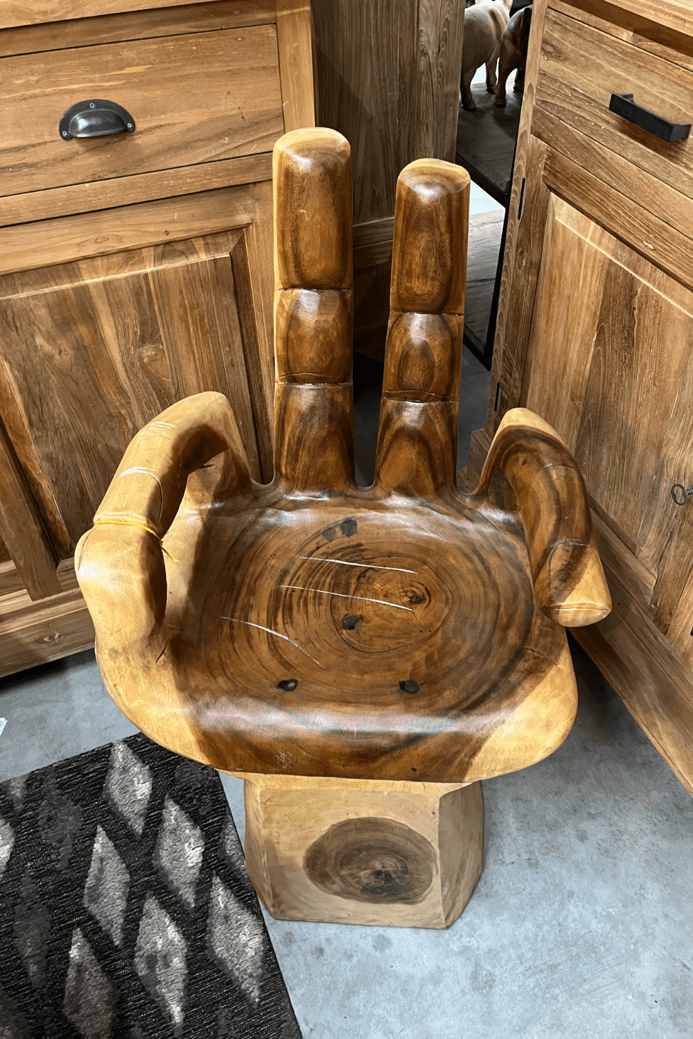 houten stoel handstoel kinderstoel