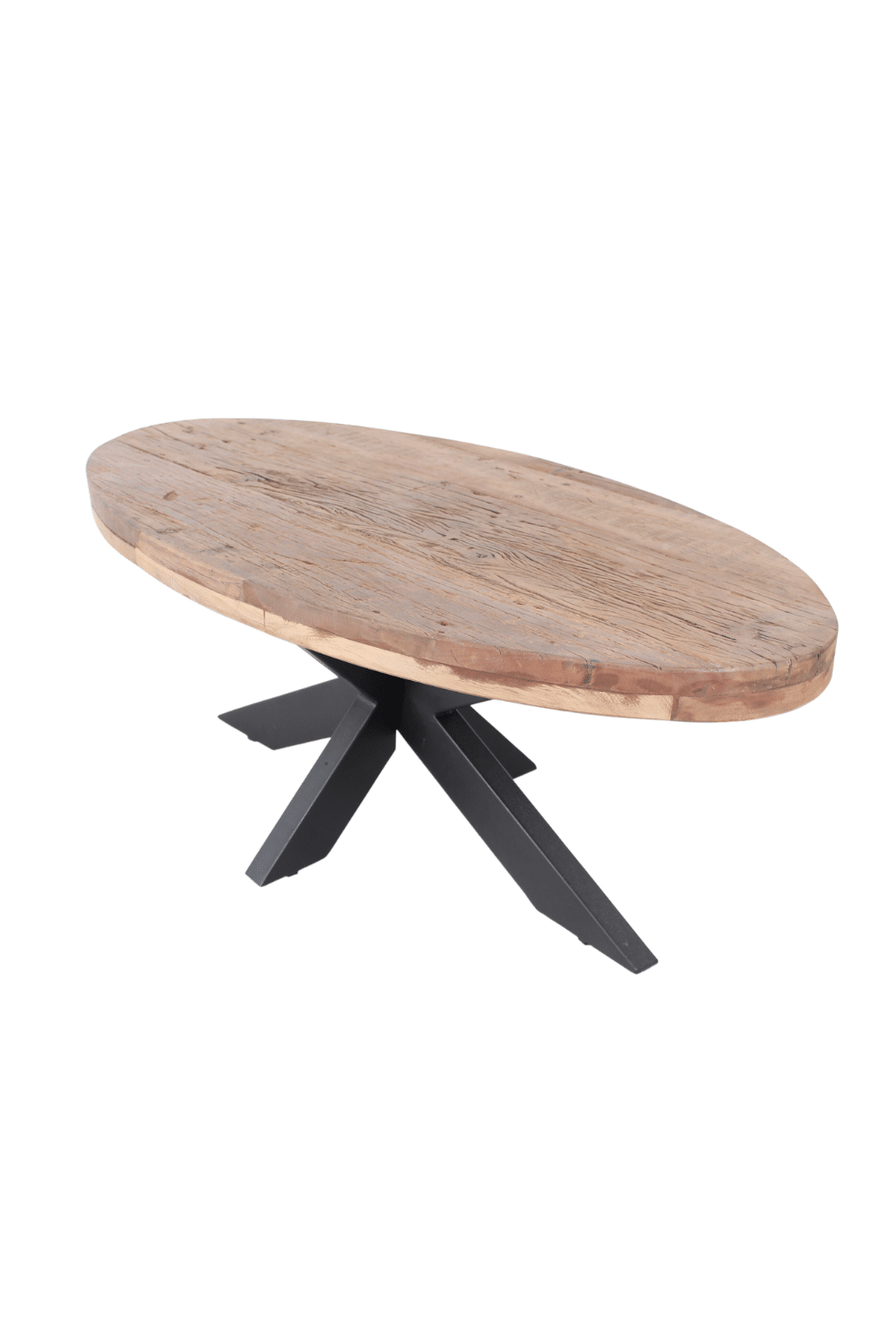 Ovale salontafel railway mango hout