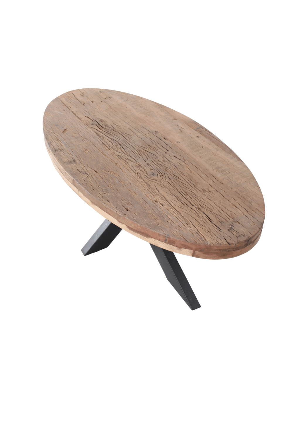 Ovale salontafel railway mango hout