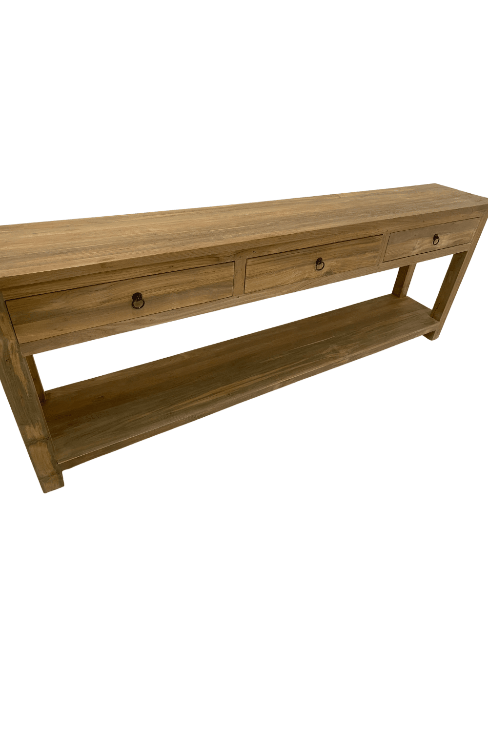 teak houten side table 200 cm