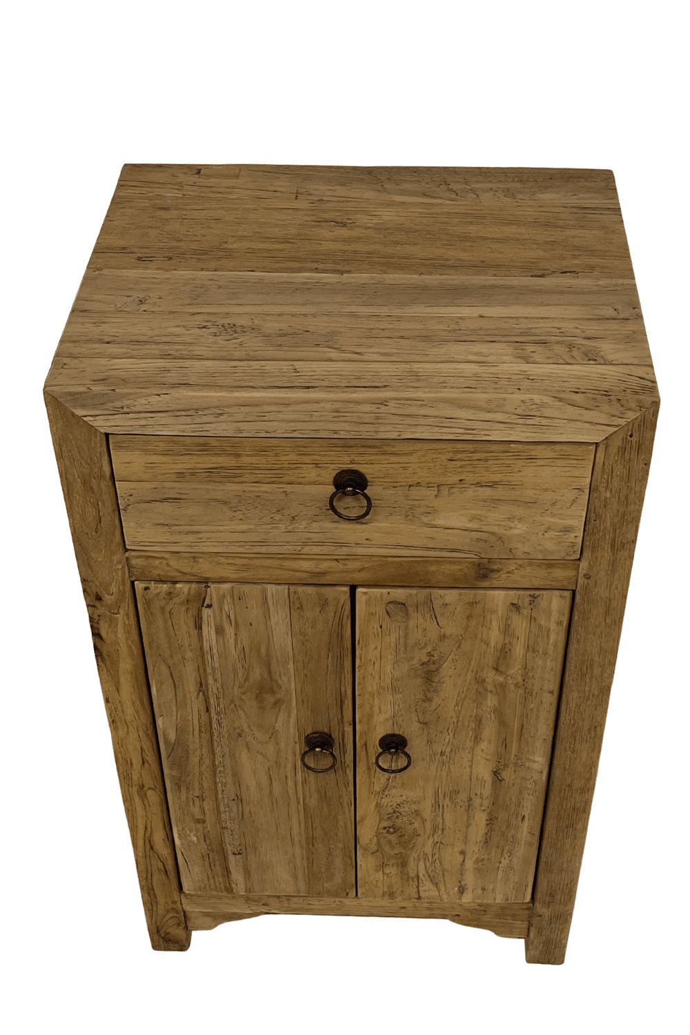 teak houten landelijk nachtkastje 45x35x75 cm