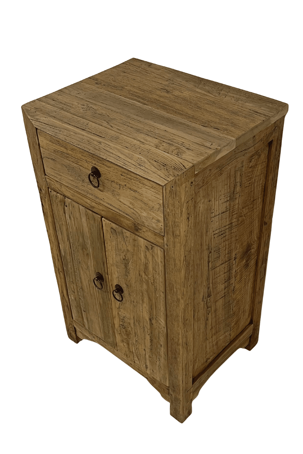 teak houten landelijk nachtkastje 45x35x75 cm